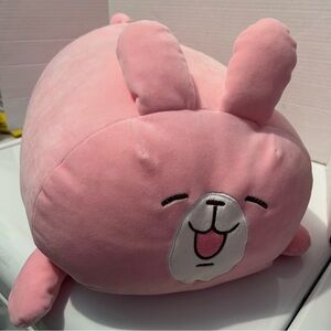 Kawaii happy Bunny plush pillow 19” x 9” x 10”